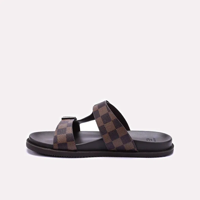 Mens Brown Casual Slippers 0151125