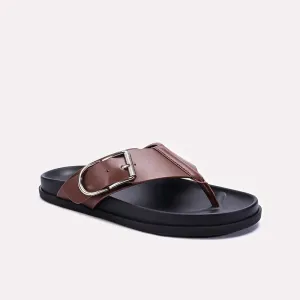 Mens Brown Flip Flops 0151110