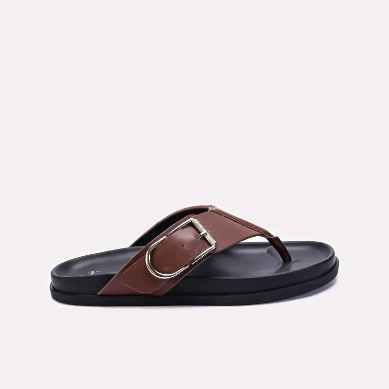 Mens Brown Flip Flops 0151110