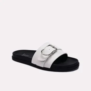 Mens White Casual Slippers 0151109