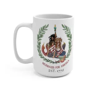 Mermaids For America Coffee Mug 15oz