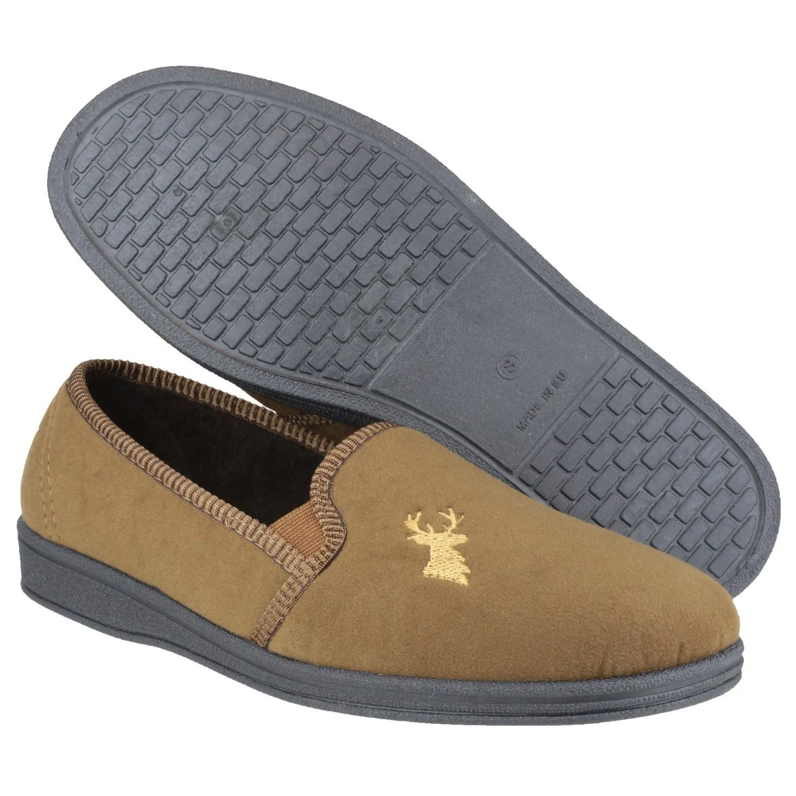 Mirak Men Slipper - Stag in 3 Colours, 6 to 12