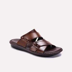 Mustard Glossy Casual Slippers Mens 0151023