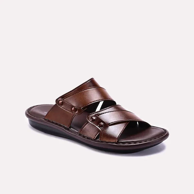 Mustard Glossy Casual Slippers Mens 0151023