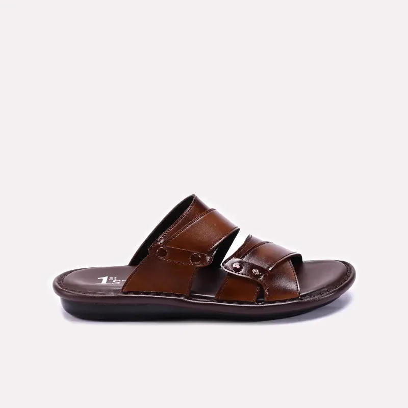 Mustard Glossy Casual Slippers Mens 0151023