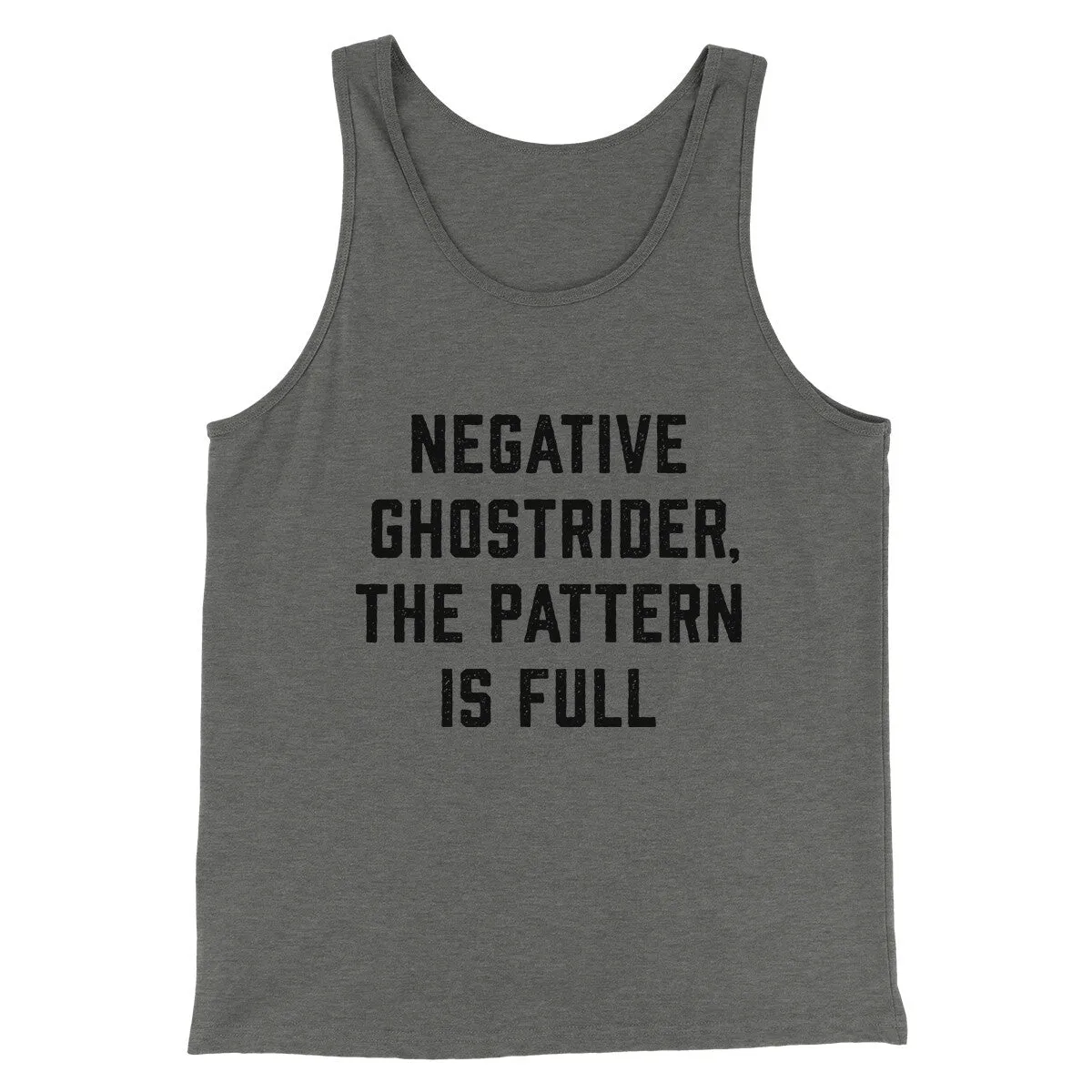 Negative Ghostrider The Pattern Is Full Funny Movie Men/Unisex Tank Top