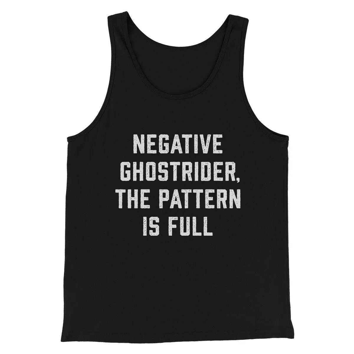 Negative Ghostrider The Pattern Is Full Funny Movie Men/Unisex Tank Top