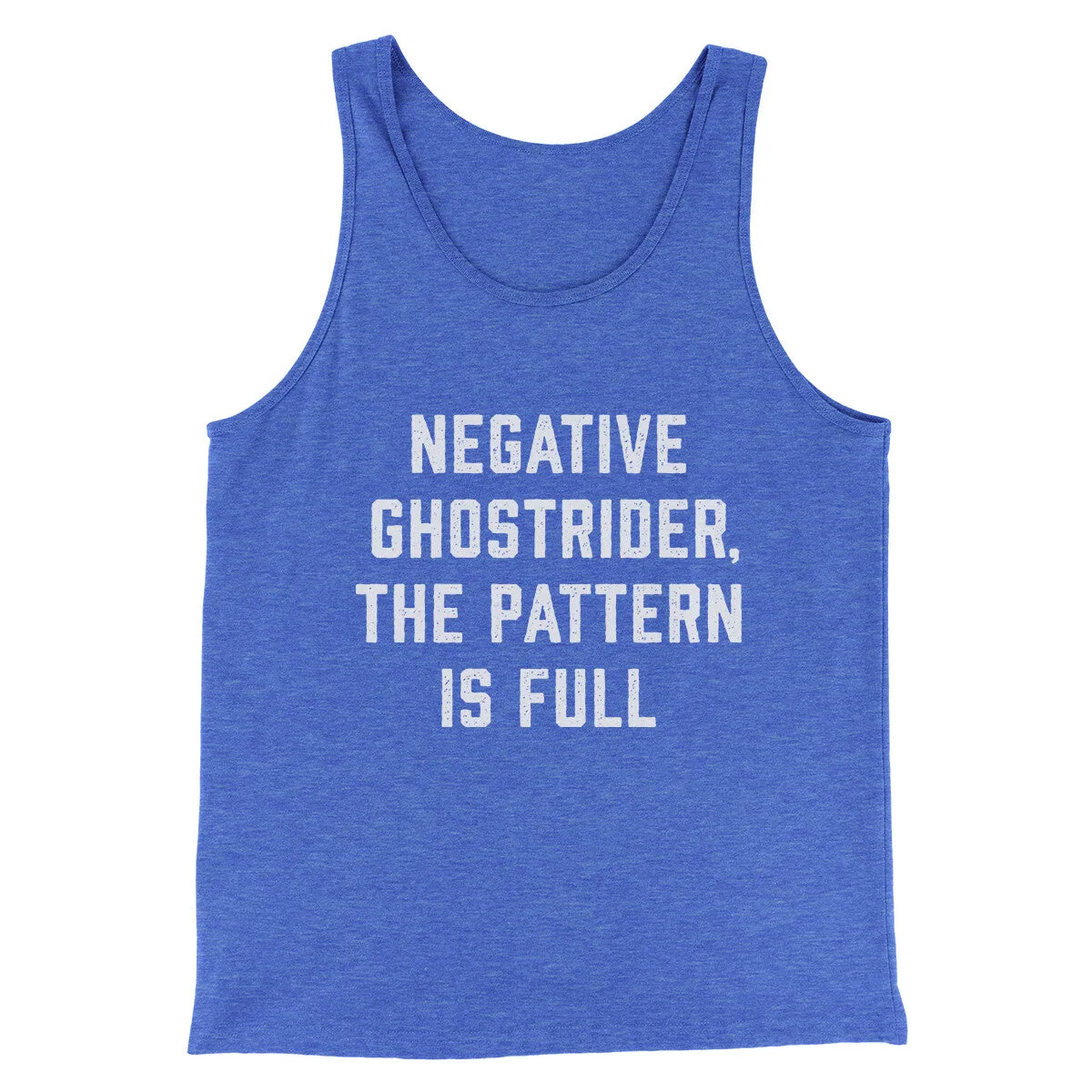 Negative Ghostrider The Pattern Is Full Funny Movie Men/Unisex Tank Top