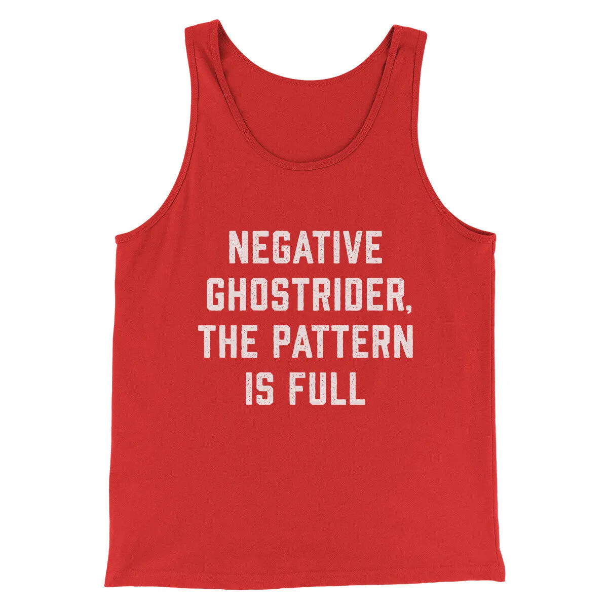 Negative Ghostrider The Pattern Is Full Funny Movie Men/Unisex Tank Top
