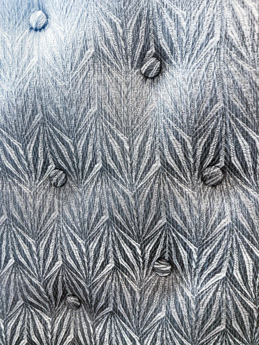 New Century Furniture Black Grey Patterned Charleston Slipper Accent Chair