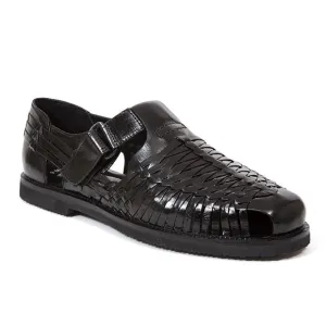 NWT Deer Stags Men's Bamboo2 Comfort Huarache Sandal in Black Size 11.5