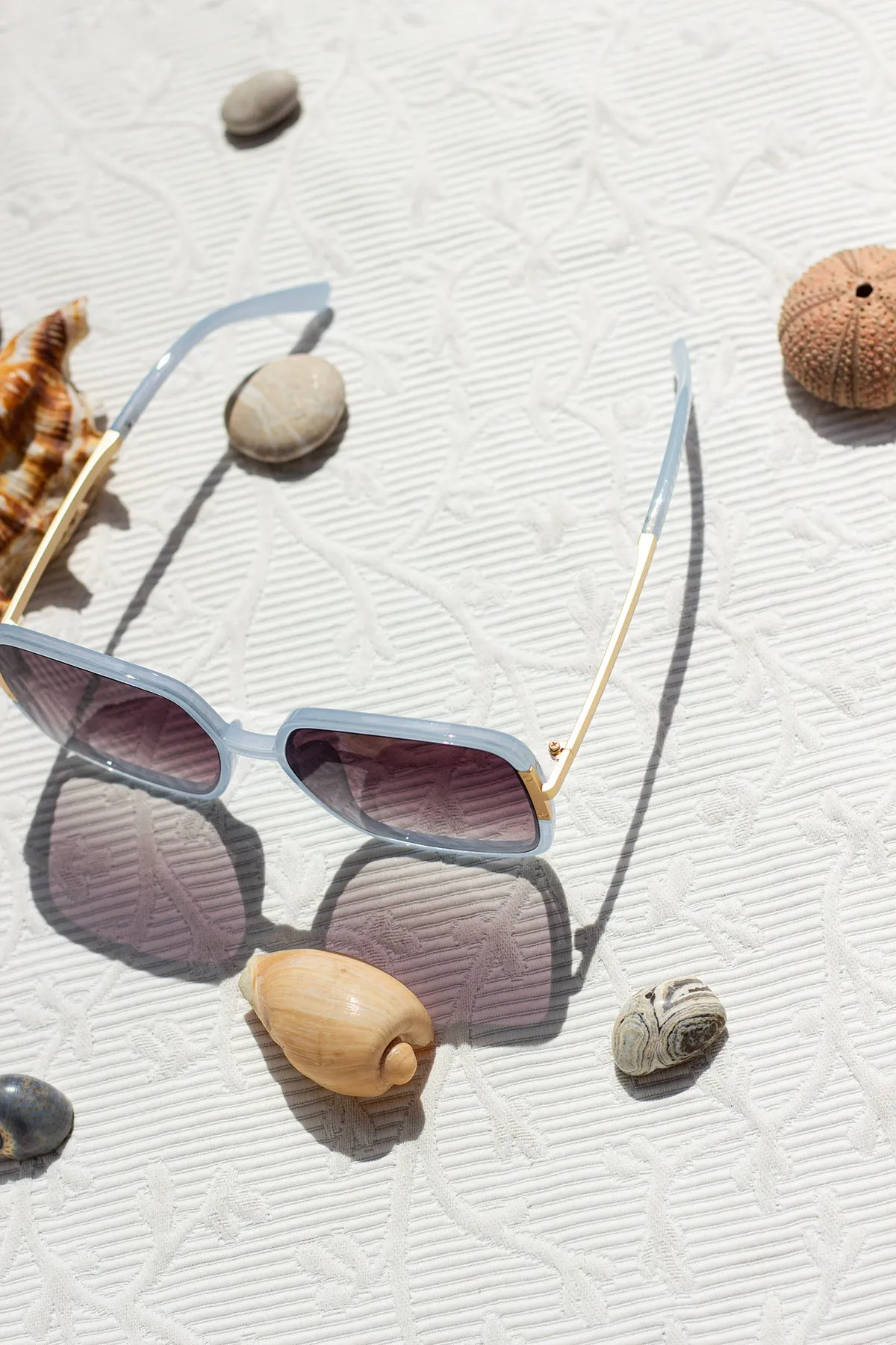 Oversized Rounded Square Screw Detail Sunglasses