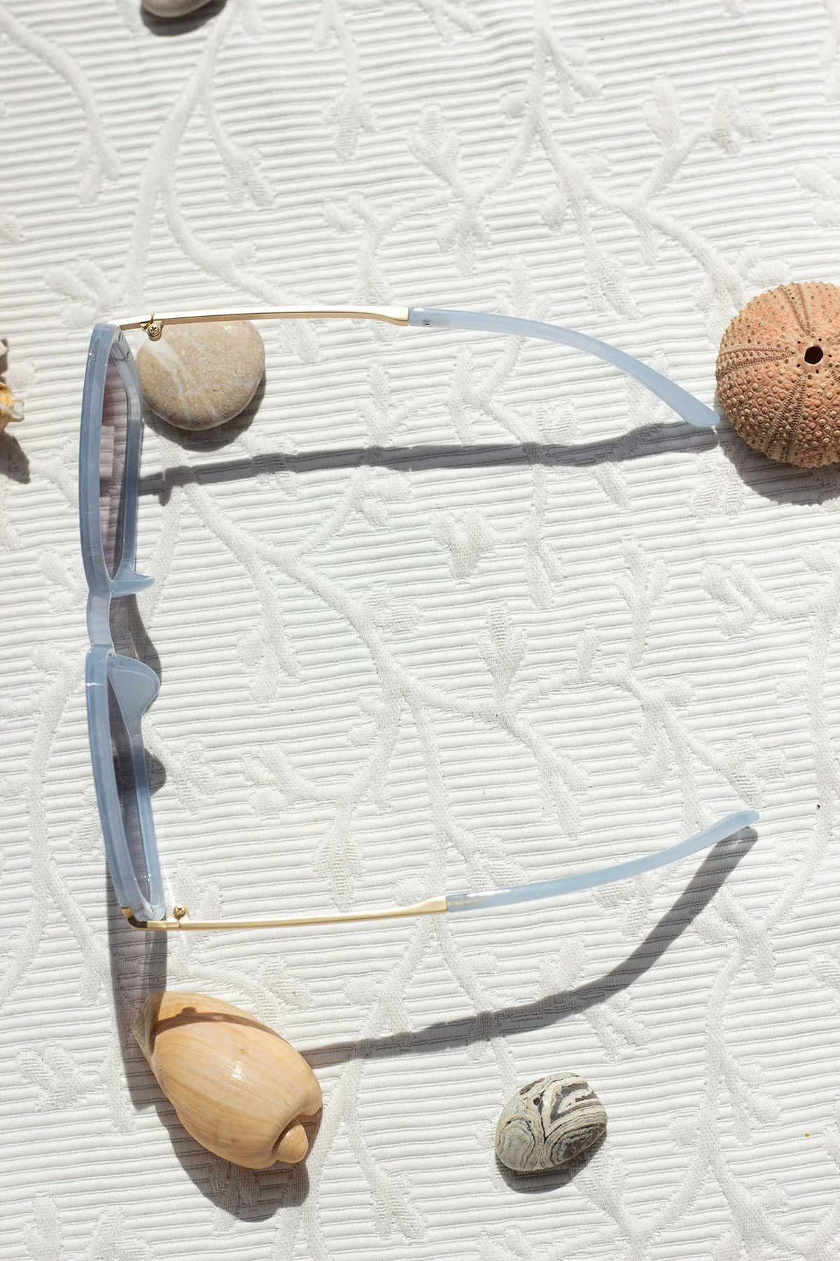 Oversized Rounded Square Screw Detail Sunglasses