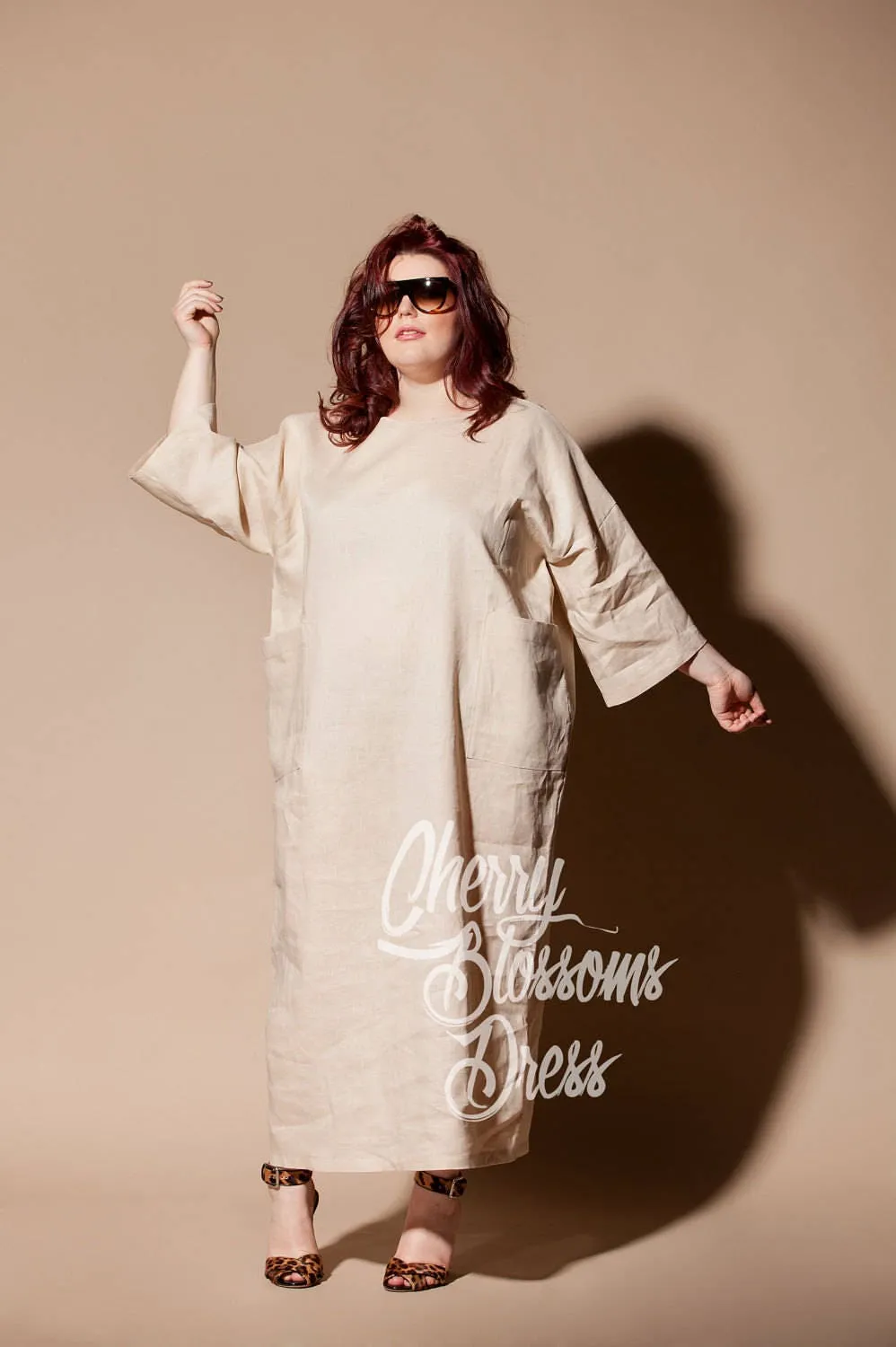 Plus Size Linen, Linen Kaftan Dress, Simple Wedding Dress, Plus Size Clothing, Linen Dress, Linen Clothing, Loose Maxi Dress, Pocket Dress