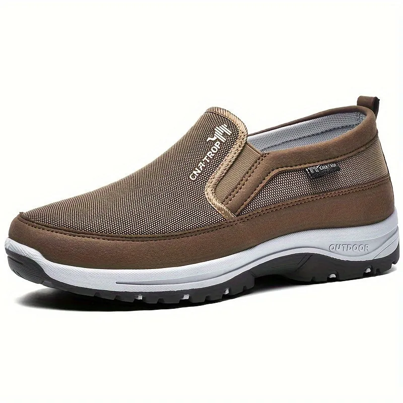 Plus Size Men's Knit Breathable Loafer Shoes for Comfort