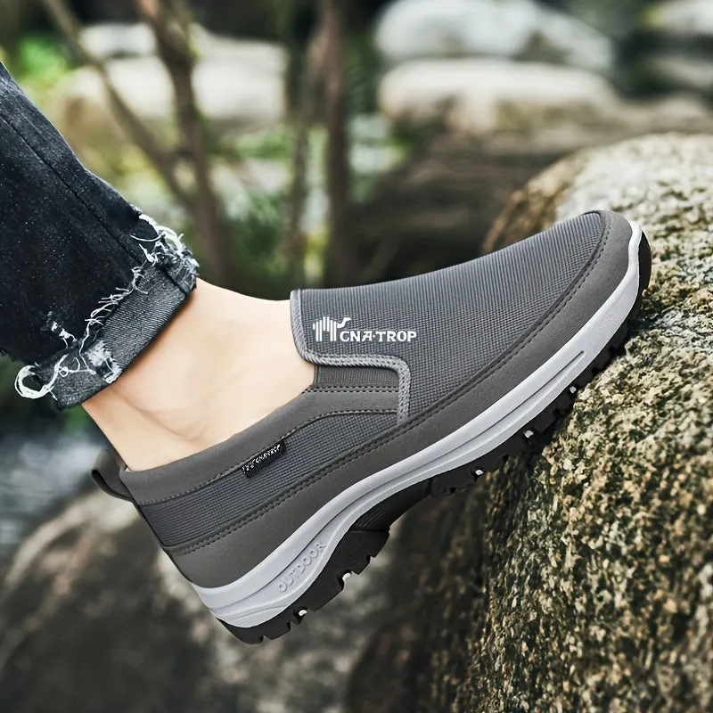 Plus Size Men's Knit Breathable Loafer Shoes for Comfort