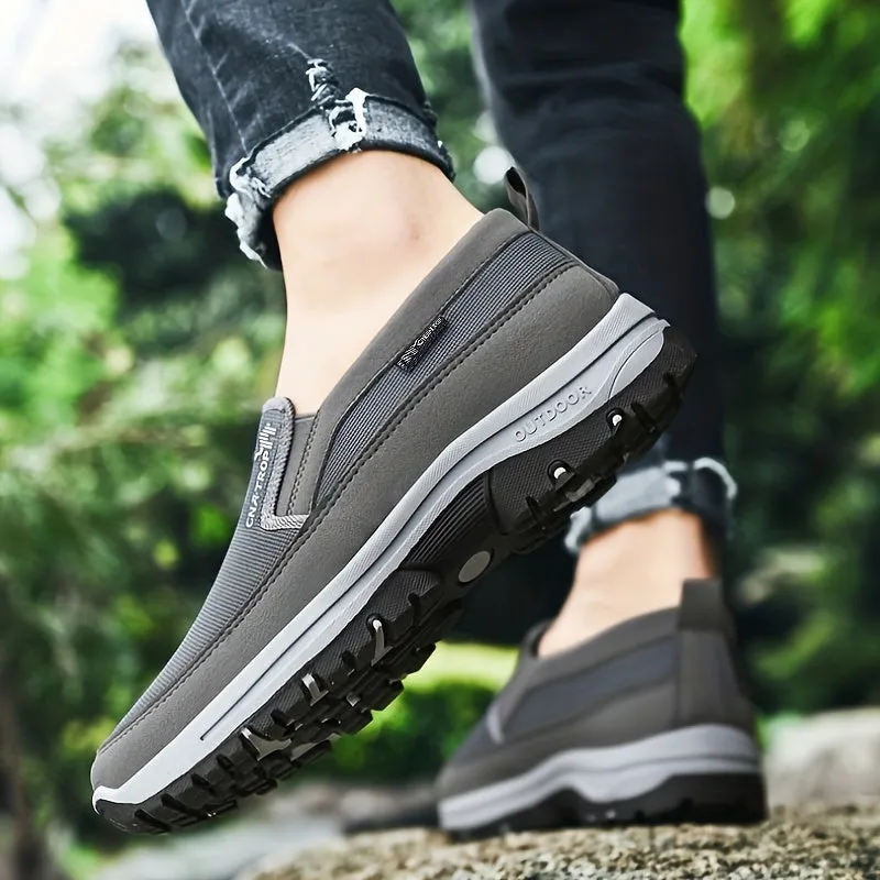 Plus Size Men's Knit Breathable Loafer Shoes for Comfort