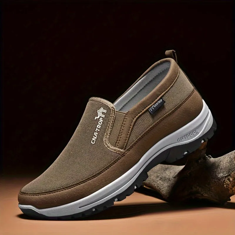 Plus Size Men's Knit Breathable Loafer Shoes for Comfort