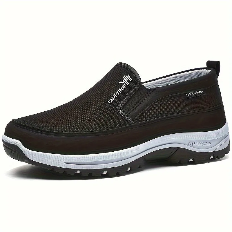 Plus Size Men's Knit Breathable Loafer Shoes for Comfort