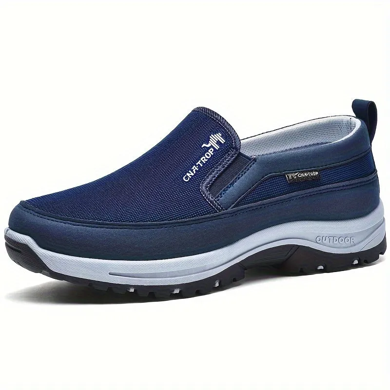Plus Size Men's Knit Breathable Loafer Shoes for Comfort