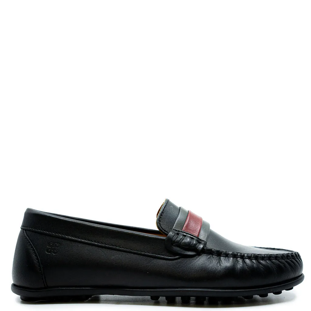 Porte Black Ribbon Loafer