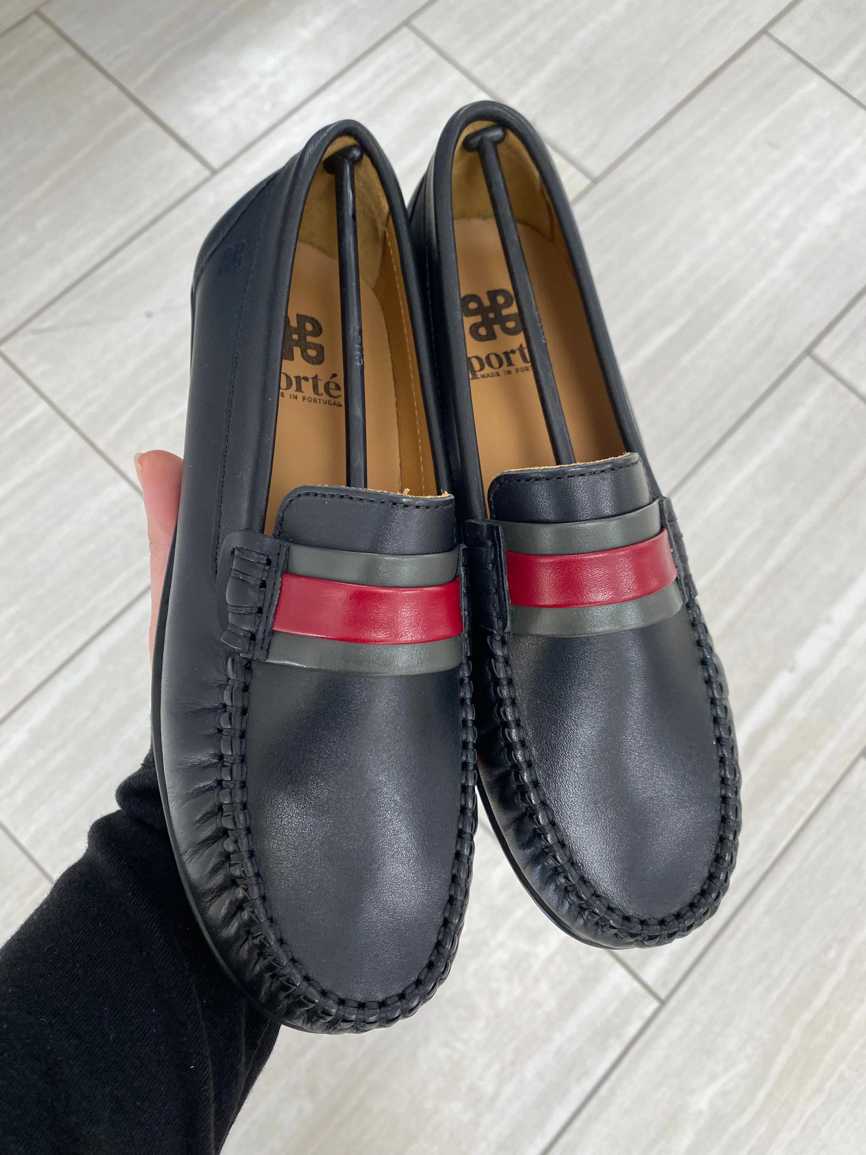 Porte Black Ribbon Loafer