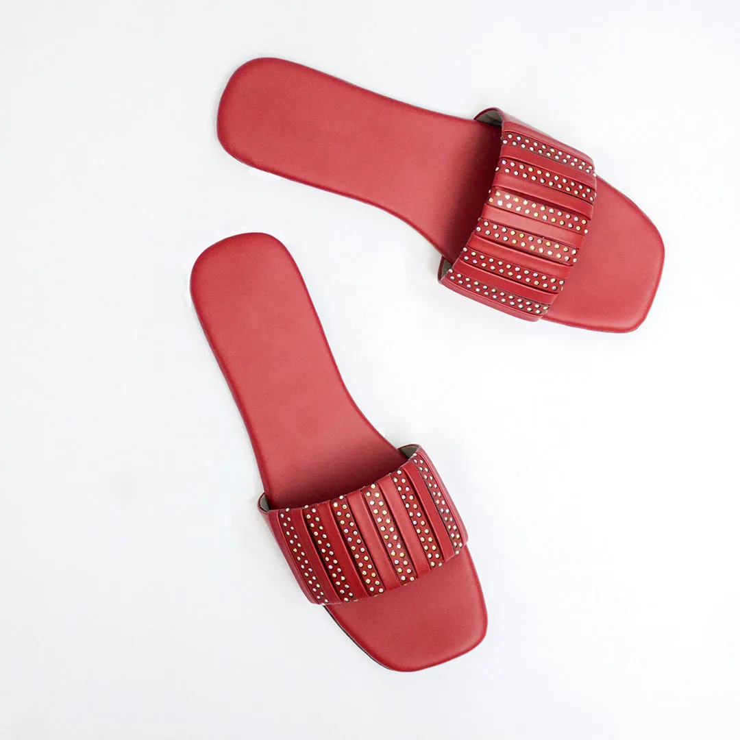 Red Comfy Slippers Women’s