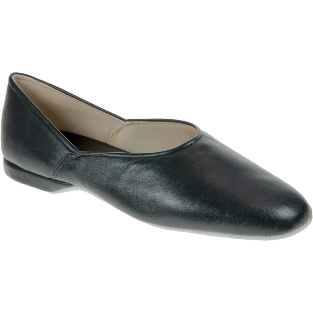 Relax Grecian Black Leather Slippers