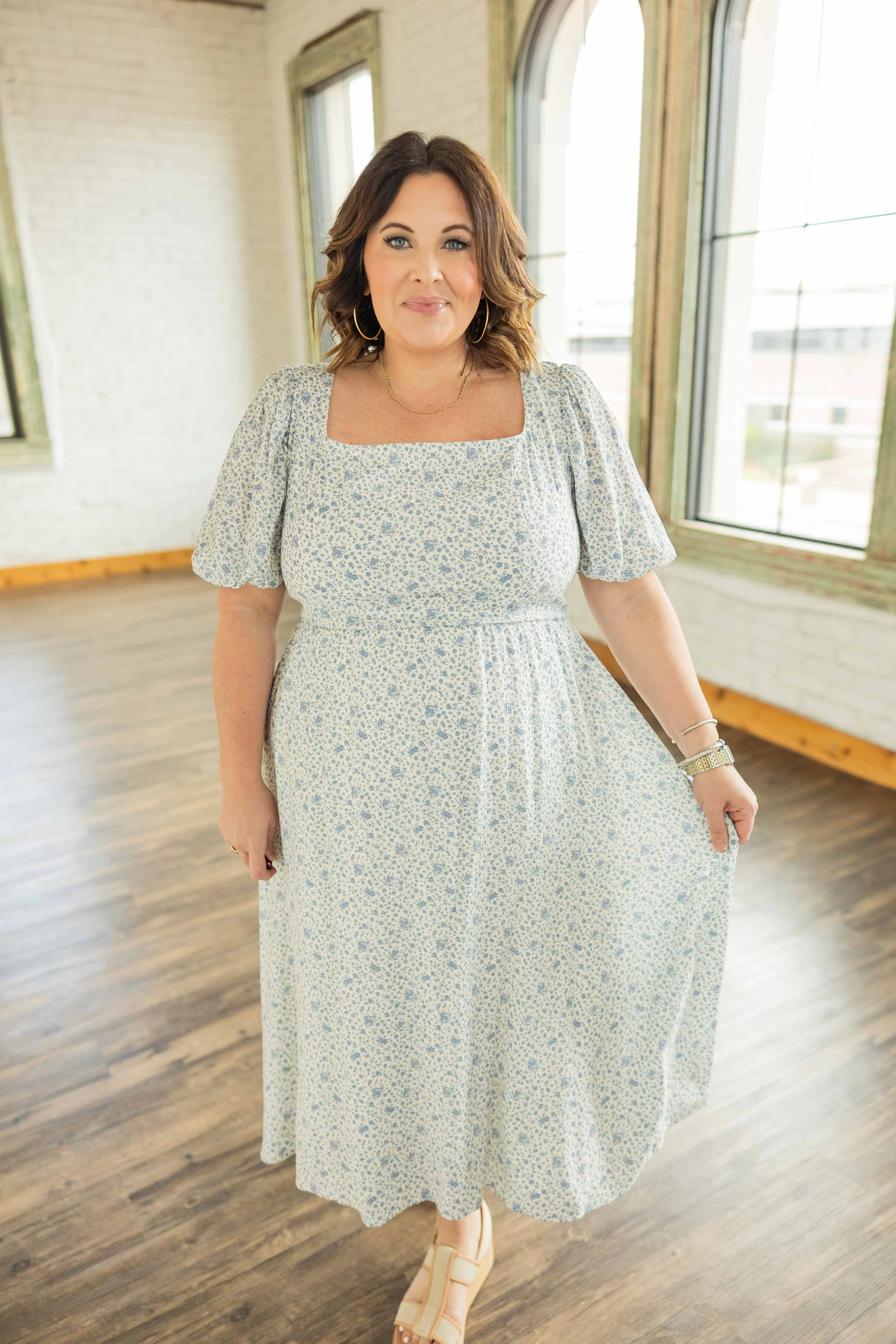 REMI PLUS MIDI DRESS