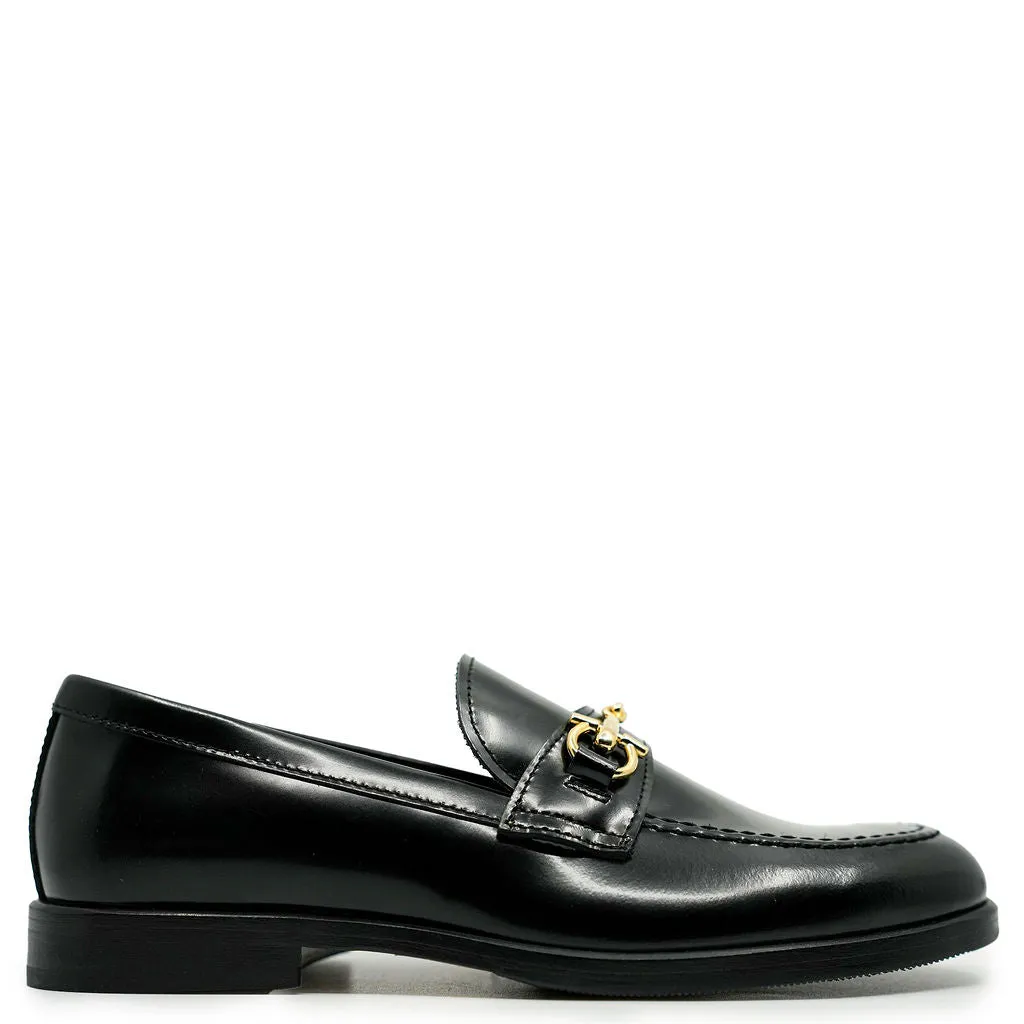 Rondinella Black Florentic Buckle Dress Shoe
