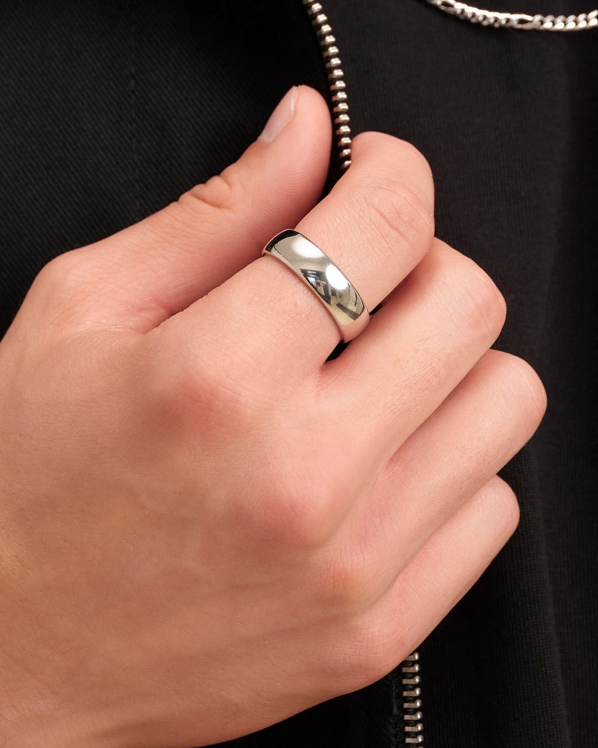 Rounded Comfort Fit Wedding Band - 7mm