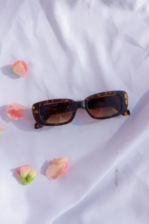 Rounded Rectangle 90s Look Sunglasses