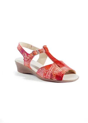 Salome sandal comfort width leather