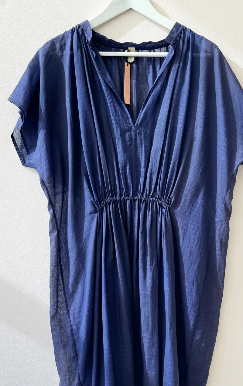 Sample sale Plaid rouche caftan