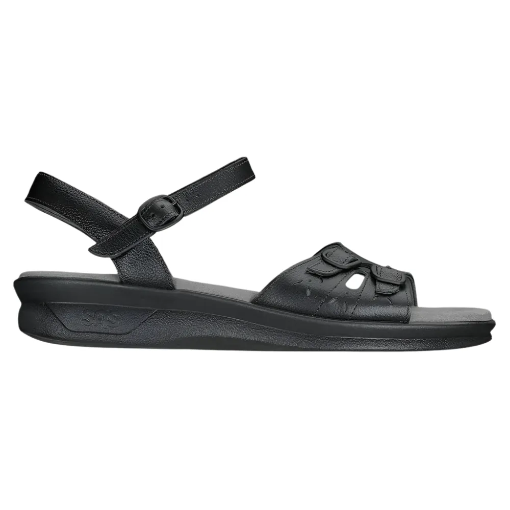Sas Women's Duo Quarter Strap Sandal Black