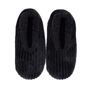 SnuggUps® Cosy Men's Slippers ~ Cord Black