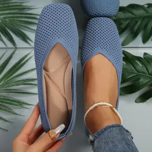 Sofia Blue Flats