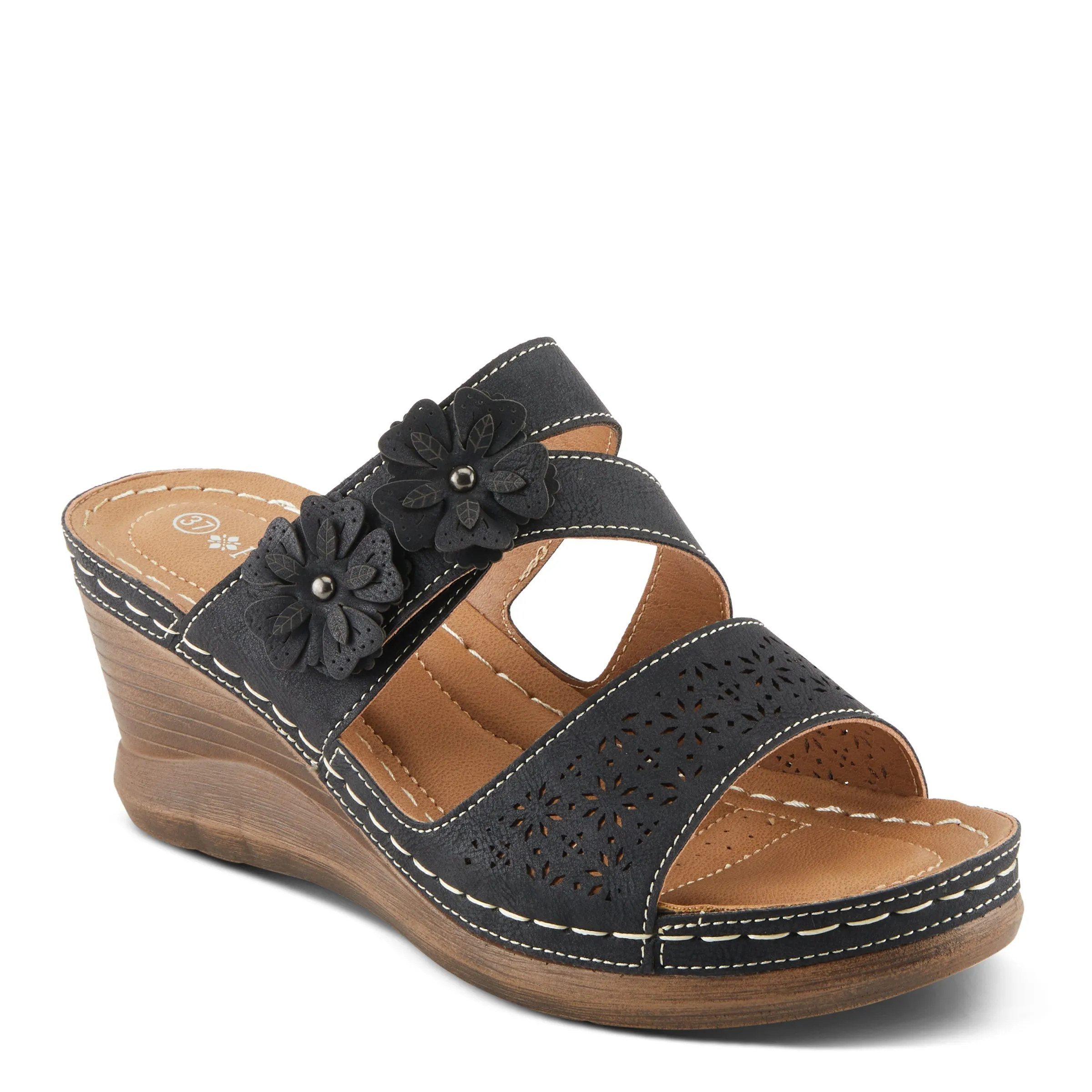 Spring Step Shoes  Patrizia Lolly Women’s Vegan Leather Slide Sandals