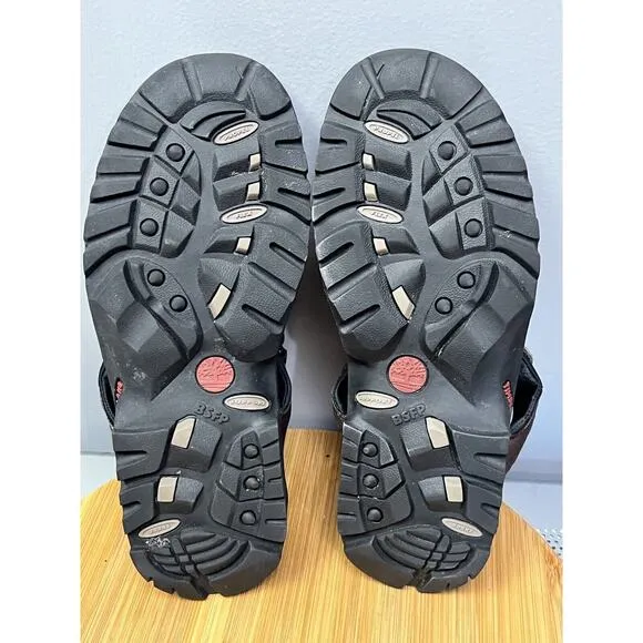 Timberland Sandal Mens size 9M Bsfp Brown Beige Leather Open Toe Sports #65190