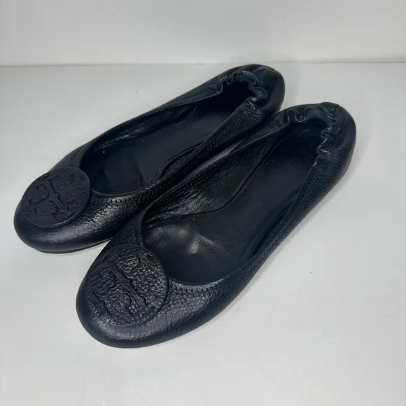 Tory Burch Black Flats