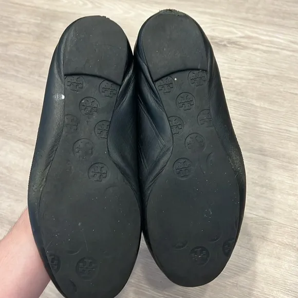 Tory Burch Black Flats
