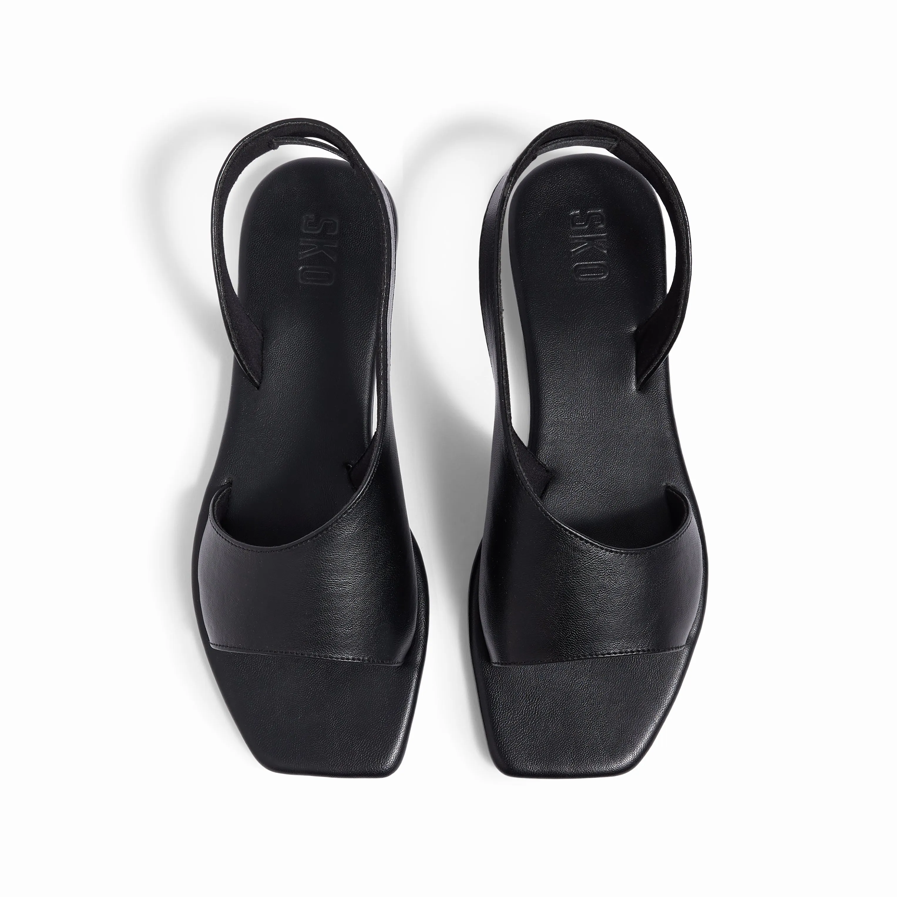 Turin Black Flat Sandals For Women
