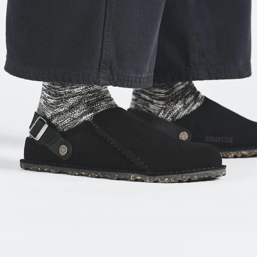 UNISEX BIRKENSTOCK LUTRY PREMIUM SUEDE | BLACK