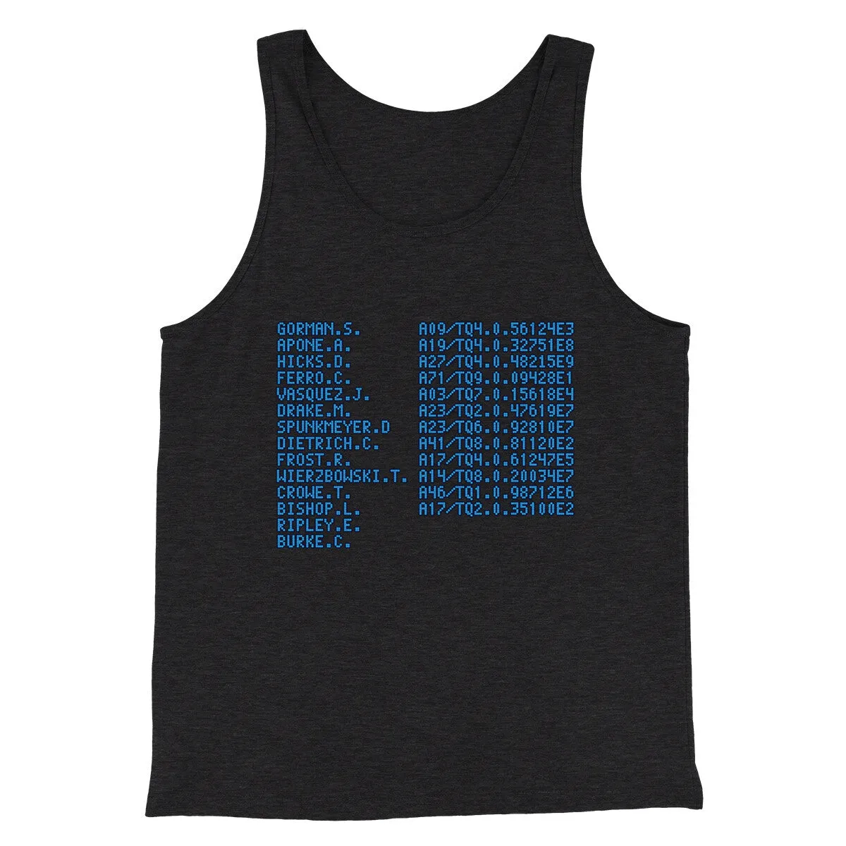 Uss Sulaco Crew List Men/Unisex Tank Top