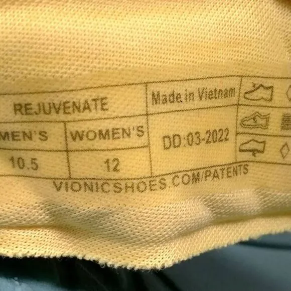 Vionic Rejuvenate Recovery Sandals Mens Size‎ 10.5 Green White Comfort Cushioned