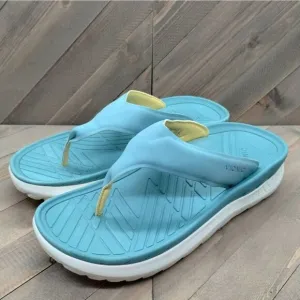 Vionic Rejuvenate Recovery Sandals Mens Size‎ 10.5 Green White Comfort Cushioned