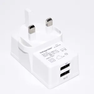 Voltage Valet PDU Adaptor Plug With 2 Port USB | Great Britian/Hong Kong