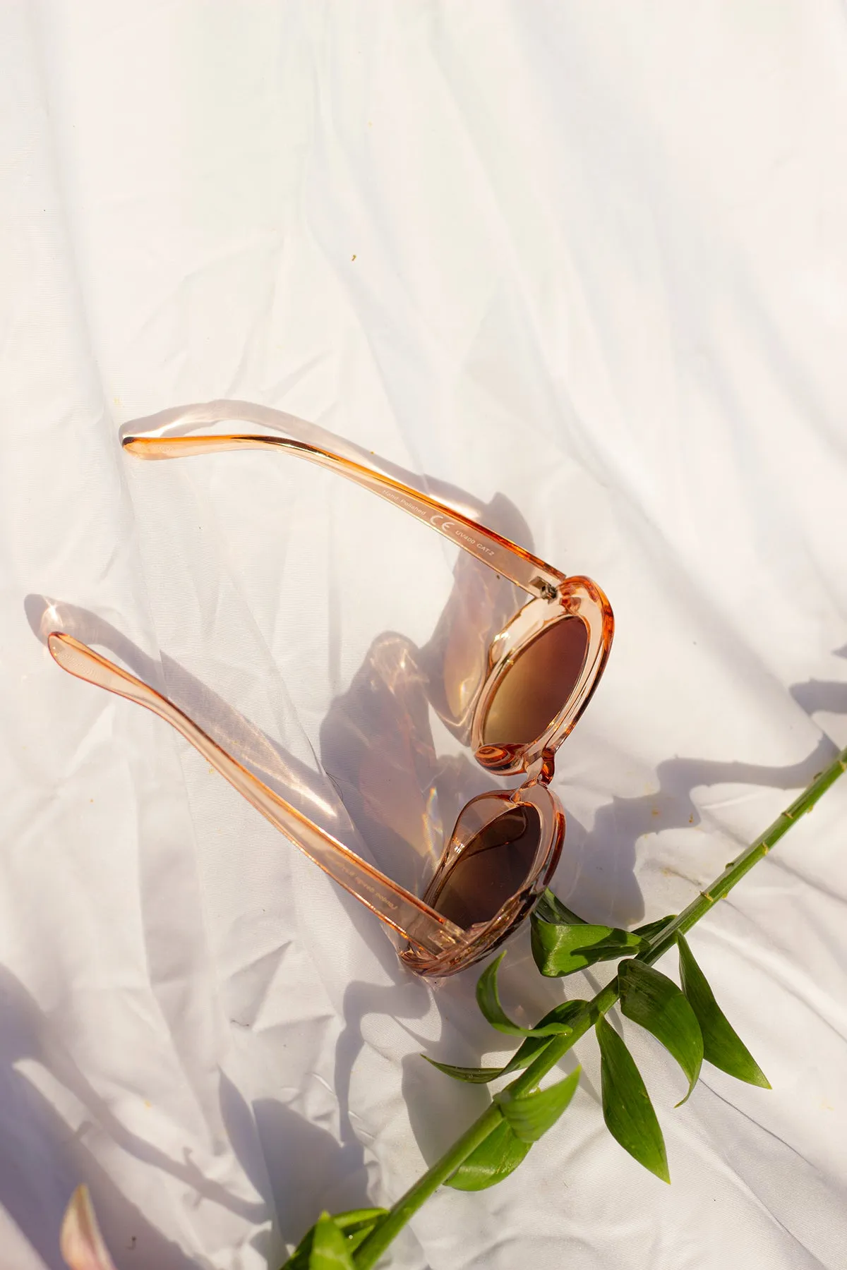 Weighted Oversize Chunky Circle Sunglasses