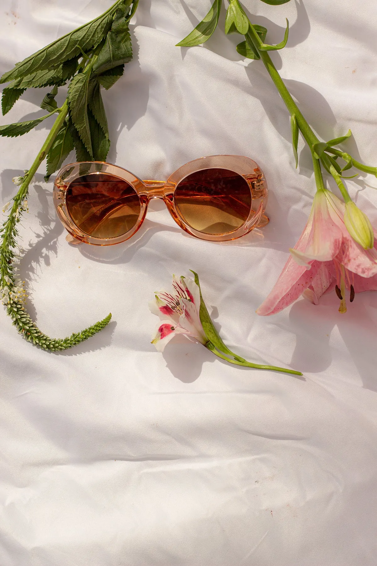 Weighted Oversize Chunky Circle Sunglasses