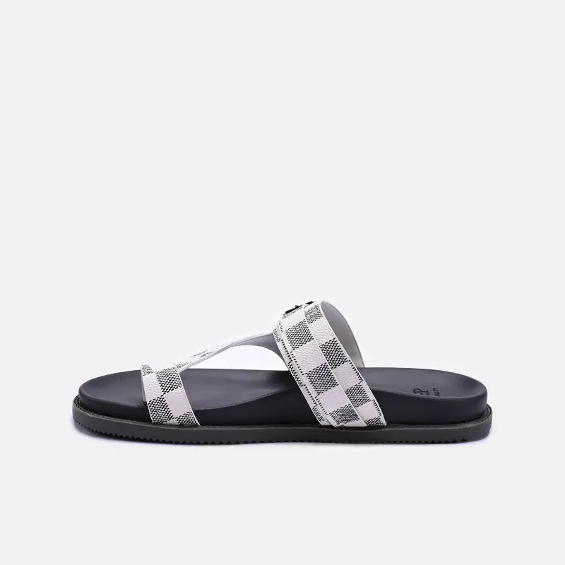 White Mens Casual Slippers 0151123